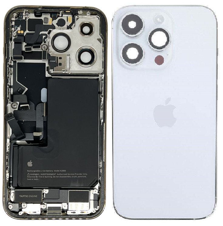 iPhone 14 Pro Housing with Full Parts and Battery in Silver