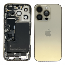 iPhone 14 Pro Max Housing with Full Parts and Battery in Gold(Used Grand B)