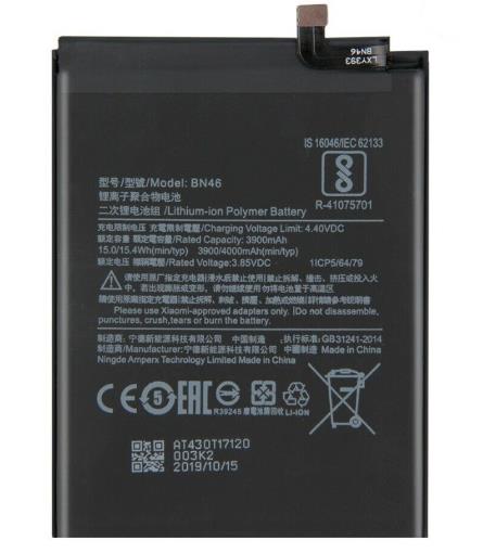 Battery BN46 for Redmi Note 8/8T/7 Pro/6 Redmi 7