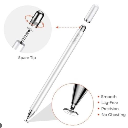 Passive Capacitive Touch Screen Stylus Pen (BP560) in White