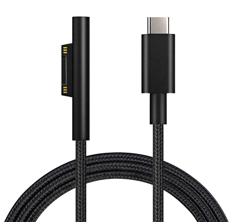 Aokus Nylon Braided Type-C to Surface Charging Cable (1m) Black