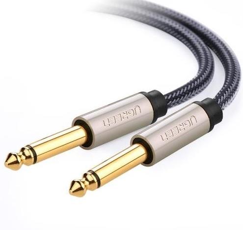 UGREEN 10636 6.5mm Male to Male Stereo Auxiliary Aux Audio Cable 1m Grey