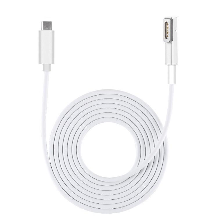 Magnetic Series Macbook Charging Cable Type-C to L-shaped Port Cable 1.8M White