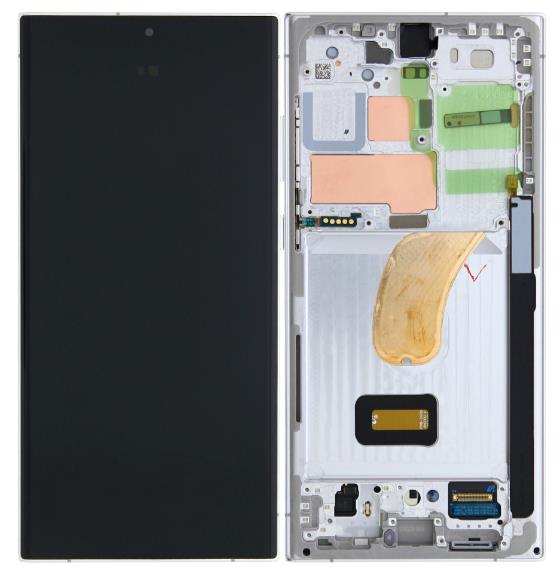 Galaxy S23 Ultra S918B LCD Assembly in Silver(Service Pack)