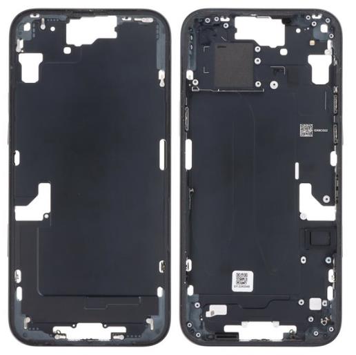 iPhone 15 Plus Middle Housing with Power and Volume Flex in Black