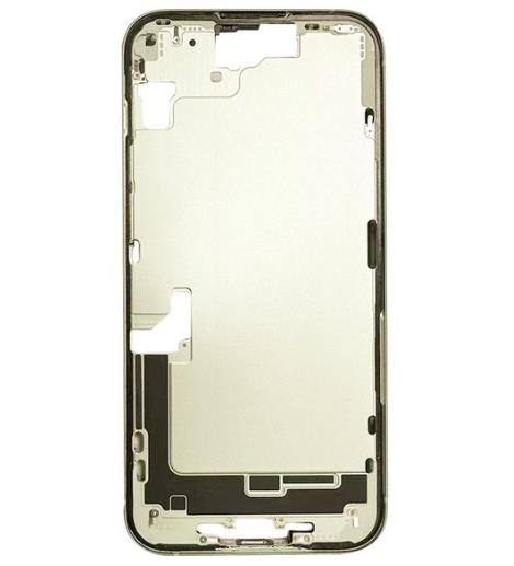 iPhone 15 Plus Middle Housing with Power and Volume Flex in Yellow