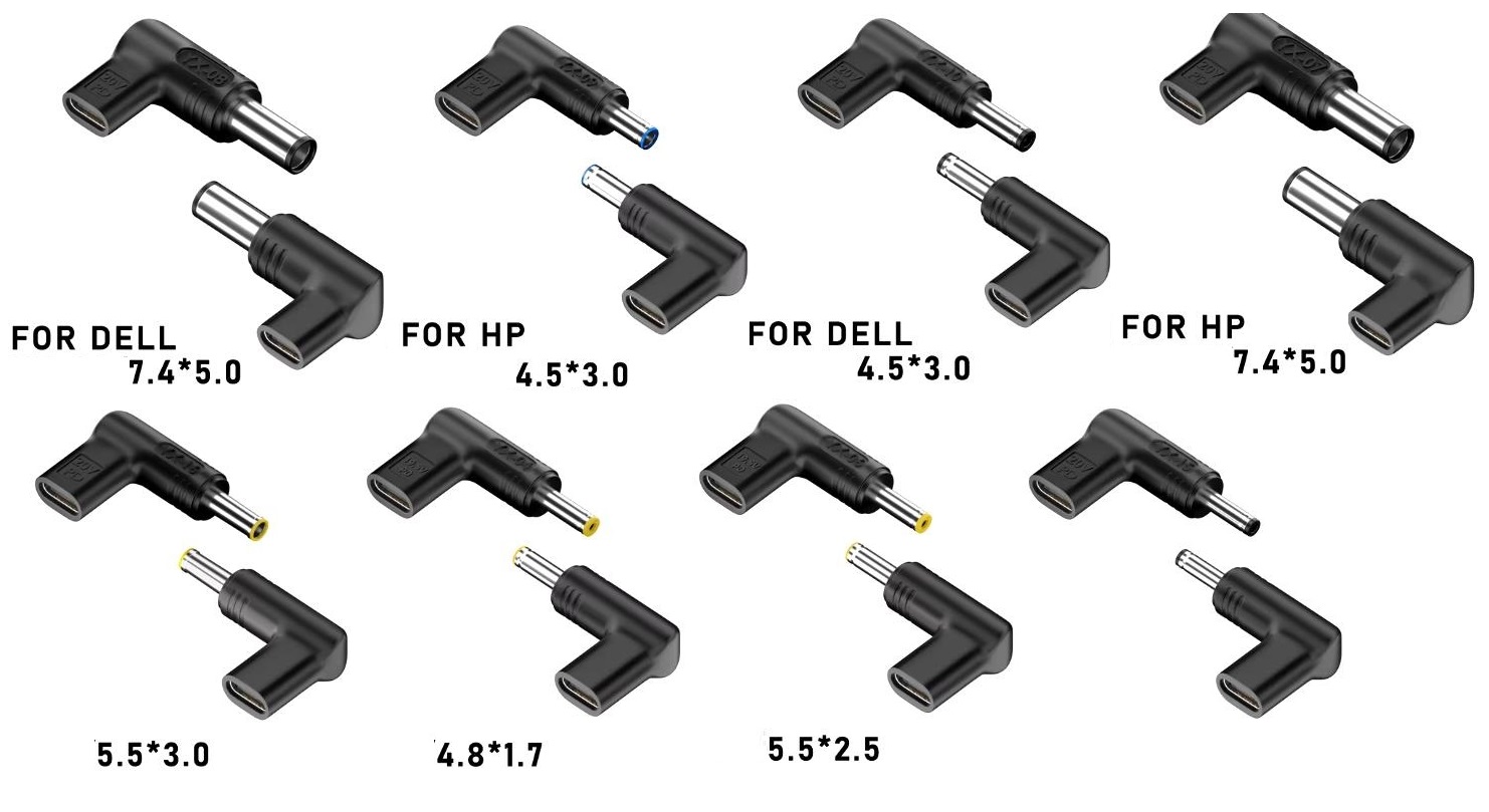 8 Pcs PD Type C Adapter